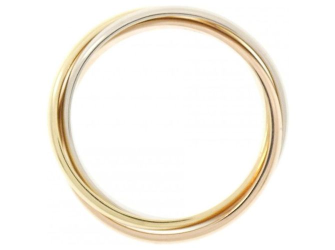 Anello Cartier Trinity in oro bianco, giallo e rosa D'oro - vista 2