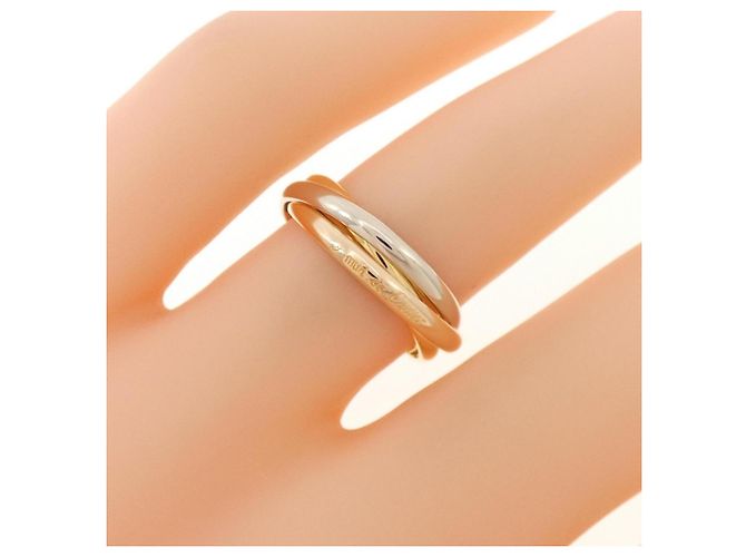 Anello Cartier Trinity in oro bianco, giallo e rosa D'oro - vista 4