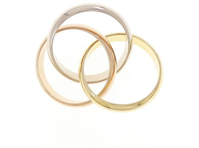 Anel Cartier Trinity em ouro rosa branco e amarelo Dourado - vista 3
