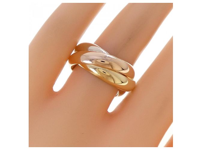 Anel Cartier Trinity em ouro rosa branco e amarelo Dourado - vista 5