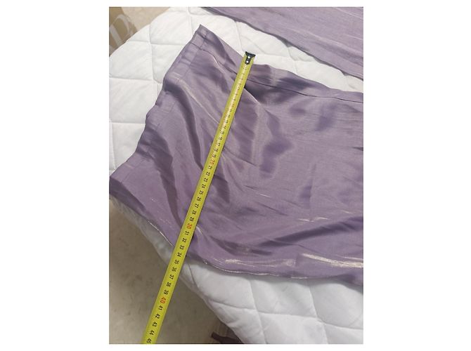 Zara Satin Weitbeinhose im Pareo-Stil mit Schleife - Ansicht 12