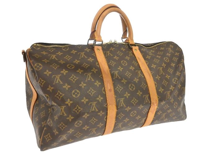 Louis Vuitton Keepall Bandoulière Monogram 50 Marrone - vista 2
