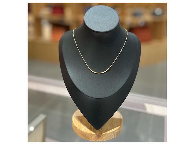 Tiffany & Co. Collana T Smile Oro Giallo e Diamanti D'oro - vista 3