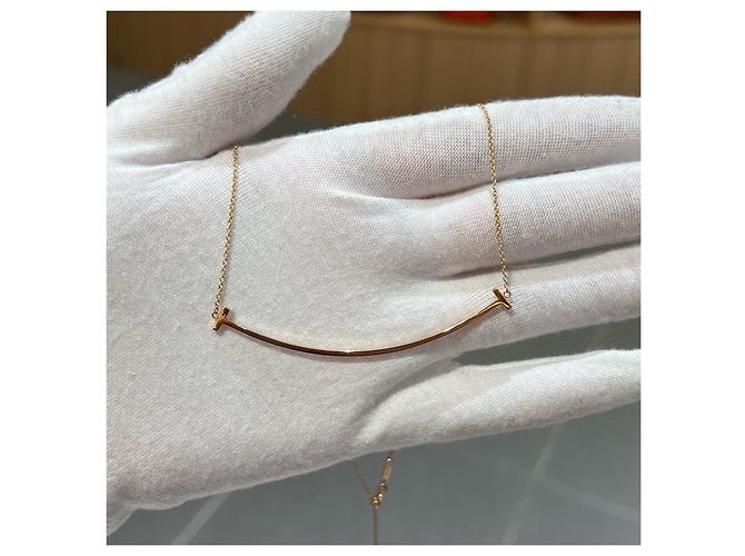 Tiffany & Co. Collana T Smile oro rosa 18k D'oro - vista 4