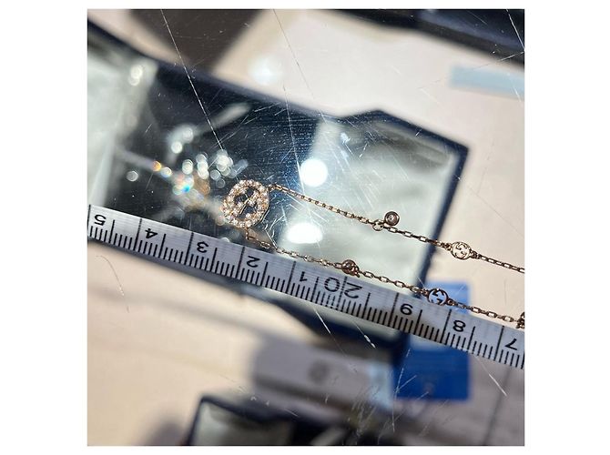 Collana Gucci Interlocking G Oro Giallo 18K Diamanti D'oro - vista 6