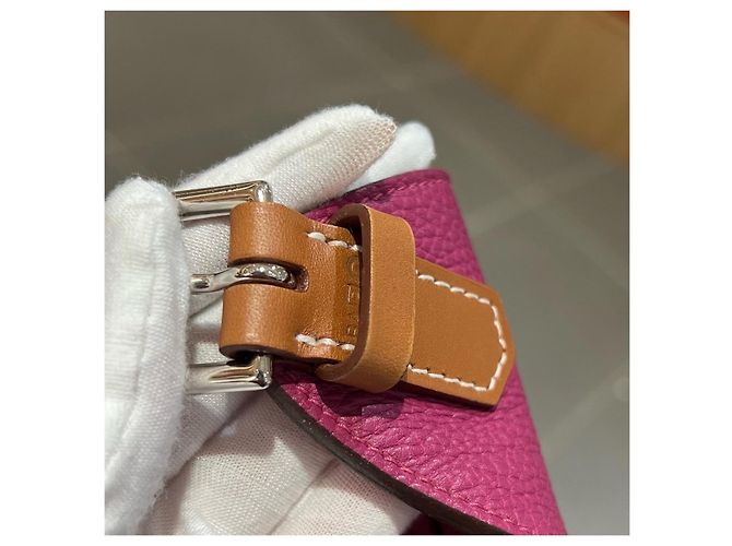Borsa a tracolla Hermès Marwari Rosa - vista 6