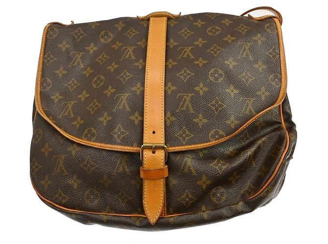 Louis Vuitton Saumur Monogram 35 Marrone - vista 2