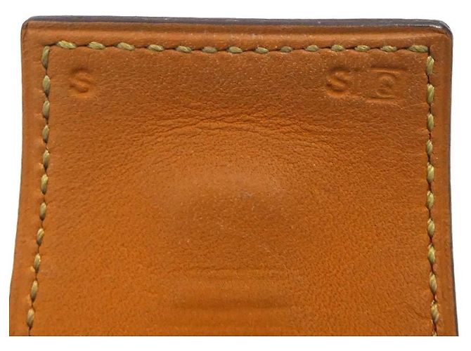 Hermès Bracciale Charm Hermes in Oro e Pelle Rossa Rosso D'oro - vista 9