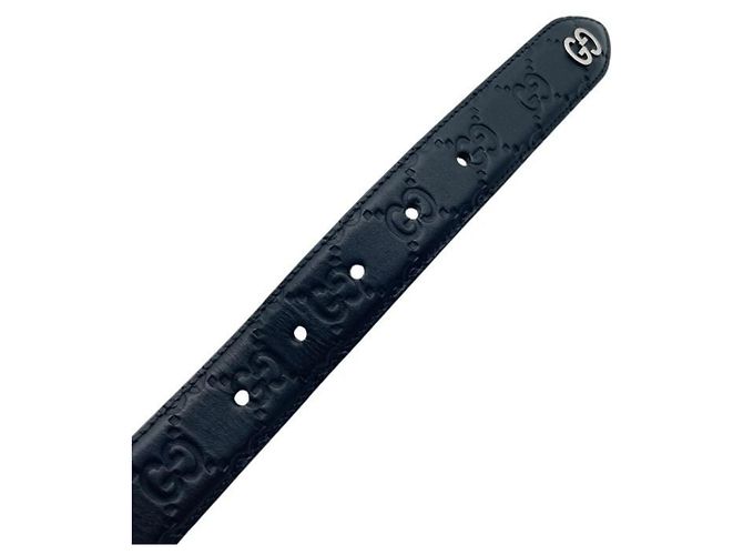 Gucci Herren-Standardgürtel aus schwarzem Leder - Ansicht 4