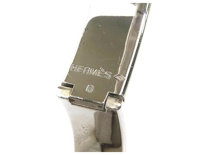 Hermès Bracciale Rigido Hermes Clic Clack Nero Argento - vista 10