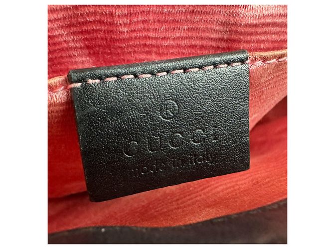Borsa a tracolla Gucci GG Marmont in velluto Nero - vista 12