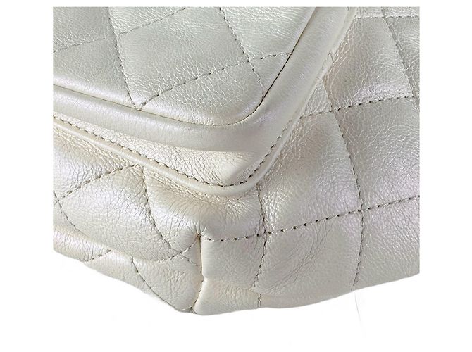 Borsa a vita/Borsa a tracolla Chanel in pelle avorio Crudo - vista 7