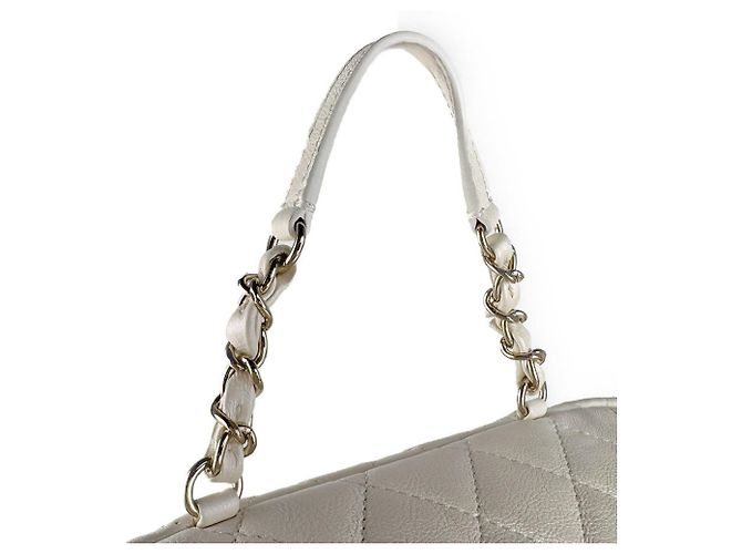 Borsa a vita/Borsa a tracolla Chanel in pelle avorio Crudo - vista 9