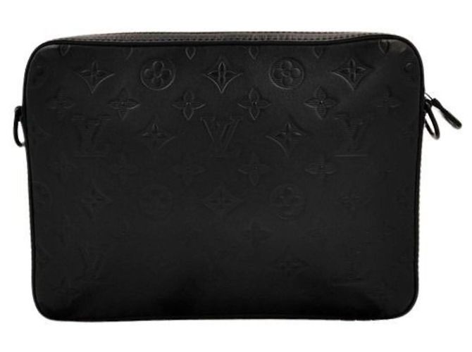 Borsa a tracolla Louis Vuitton Monogram Shadow Duo Nero Monogramma - vista 2