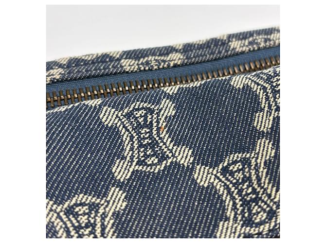 Céline Borsa a tracolla Celine Paris Macadam Marrone Blu - vista 4