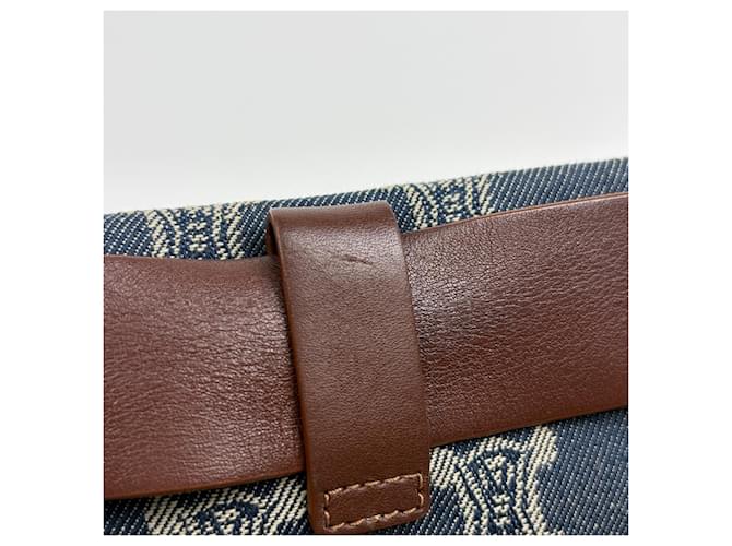 Céline Borsa a tracolla Celine Paris Macadam Marrone Blu - vista 5