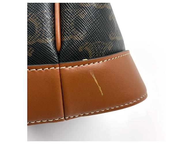 Céline Borsa a tracolla Small Bucket Celine Marrone - vista 4