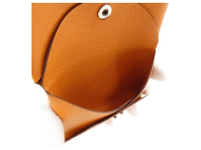 Hermès Monedero Hermes Calvi Duo Naranja - vista 4