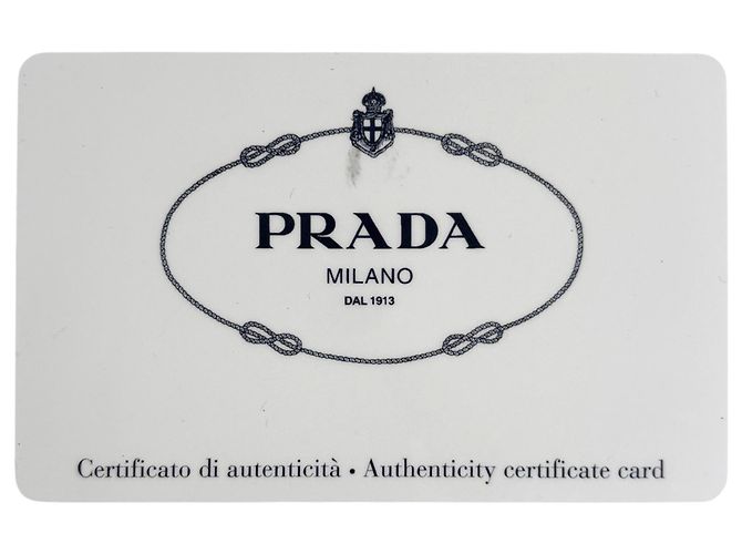 Tote Prada Shopper aus blauem Leder - Ansicht 7
