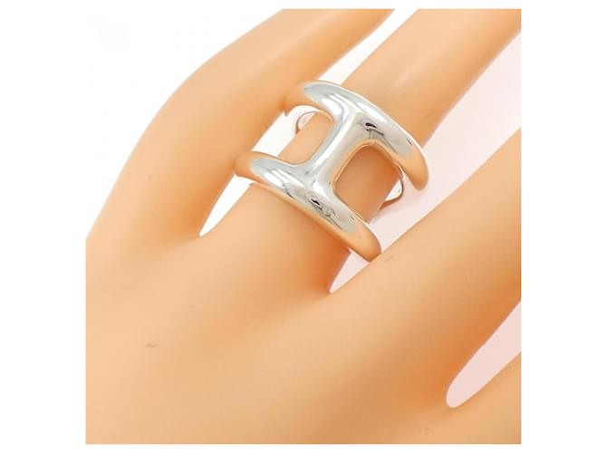 Hermès Osmo's breiter Silberring - Ansicht 4