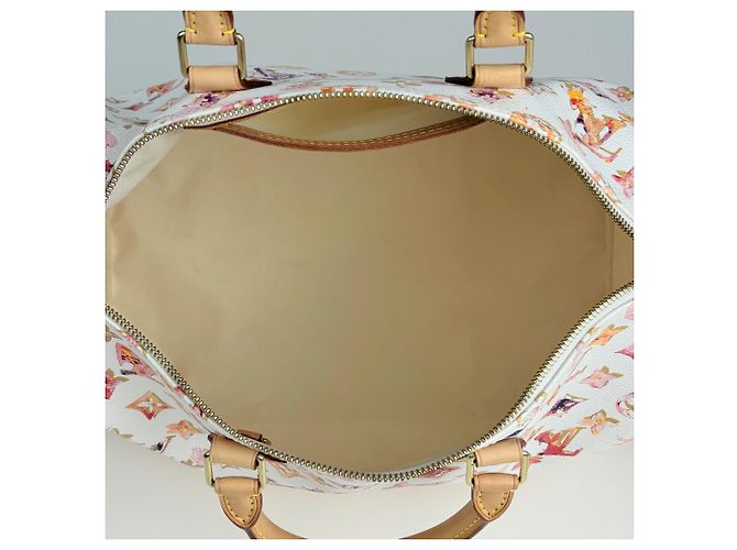 Borsa a mano Louis Vuitton Speedy 35 Bianco - vista 11