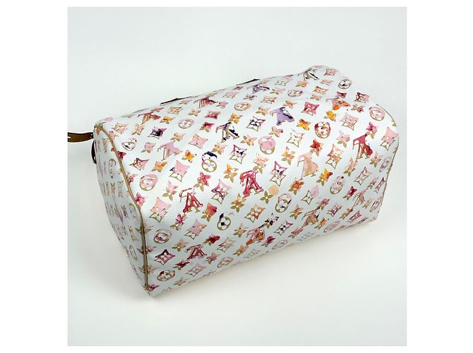 Borsa a mano Louis Vuitton Speedy 35 Bianco - vista 2