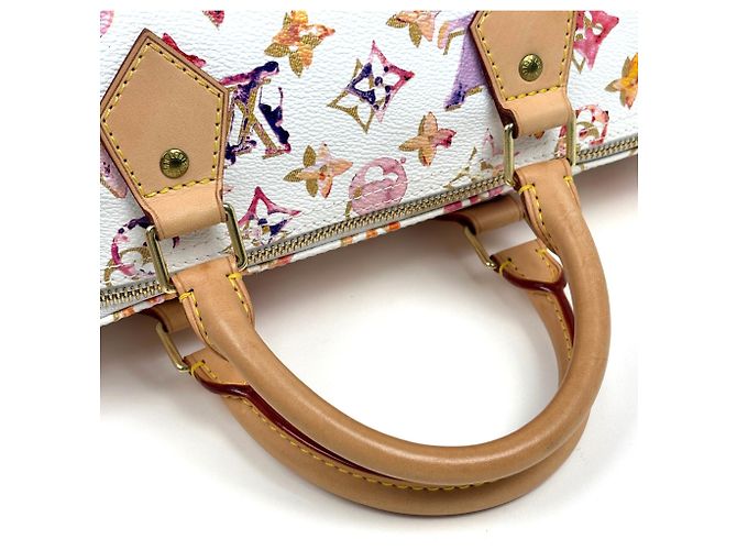Borsa a mano Louis Vuitton Speedy 35 Bianco - vista 9