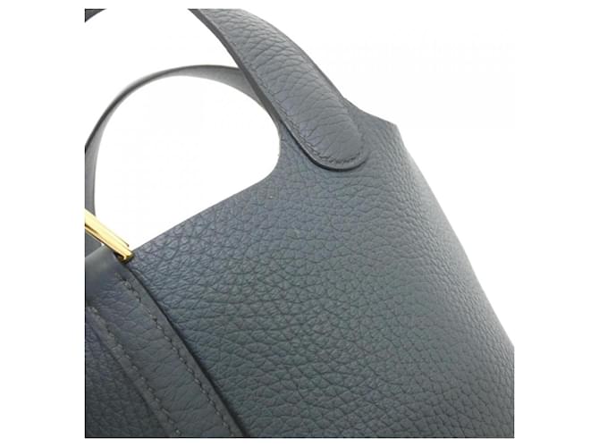 Hermès Borsa Hermes Picotin Lock PM Blu - vista 5