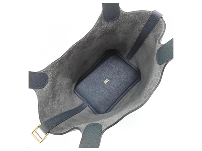 Hermès Borsa Hermes Picotin Lock PM Blu - vista 8