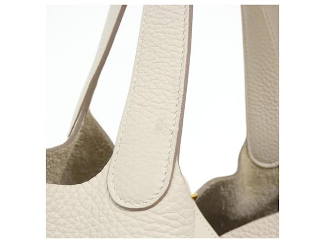 Hermès Borsa Hermes Picotin Lock MM Bianco - vista 6