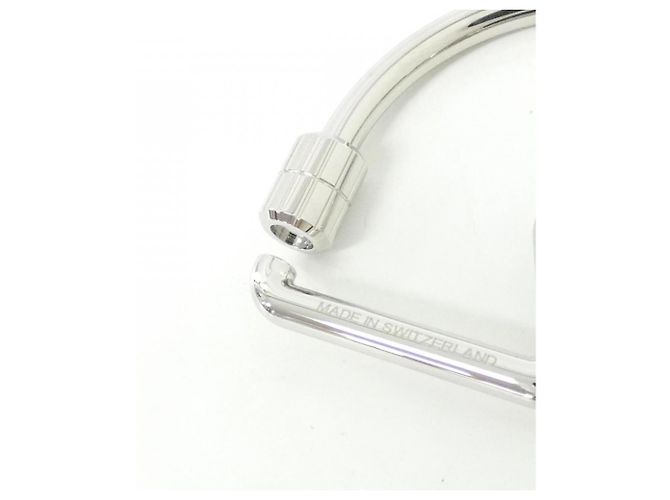 Hermès Portachiavi Hermes Cheval in acciaio inossidabile Argento - vista 2