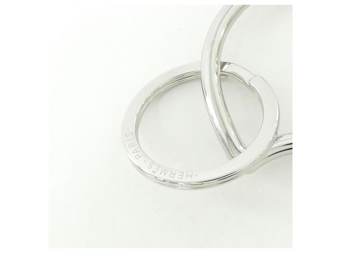 Hermès Portachiavi Hermes Cheval in acciaio inossidabile Argento - vista 3