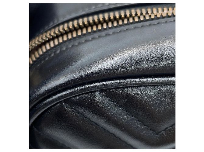 Borsa a tracolla con catena Gucci GG Marmont Matelassé Small Nero - vista 10