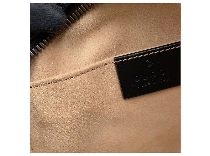 Borsa a tracolla con catena Gucci GG Marmont Matelassé Small Nero - vista 13
