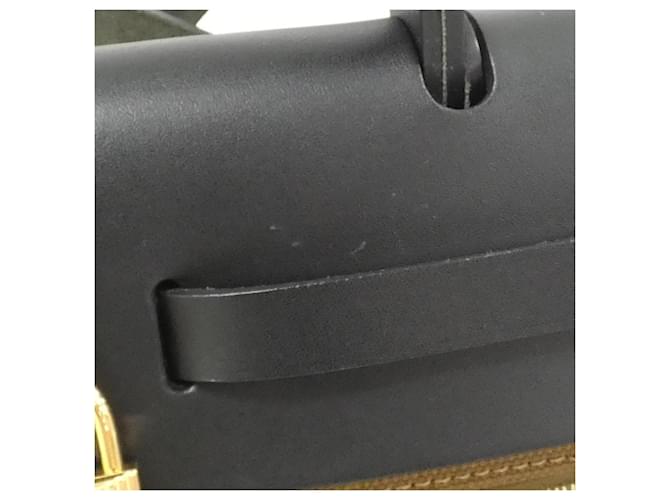 Hermès Borsa Hermes Air Zip Marrone Nero - vista 5