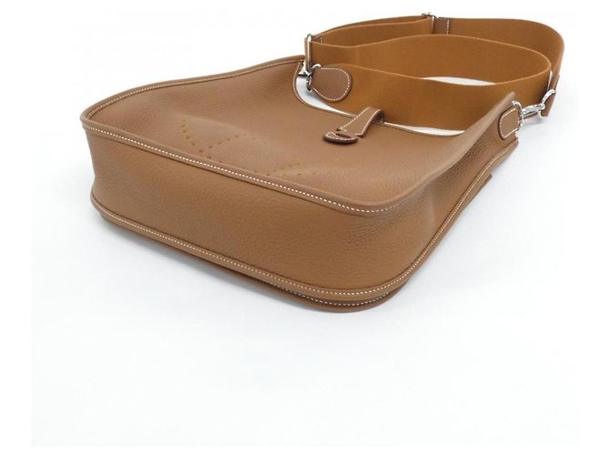 Hermès Borsa a tracolla Hermes Evelyne 3 PM D'oro - vista 3
