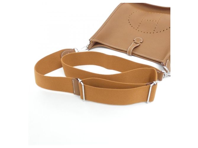 Hermès Borsa a tracolla Hermes Evelyne 3 PM D'oro - vista 4