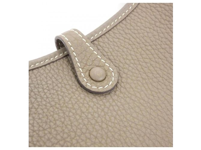 Hermès Borsa a Tracolla Hermes Evelyne Amazon Blu Taupe - vista 4