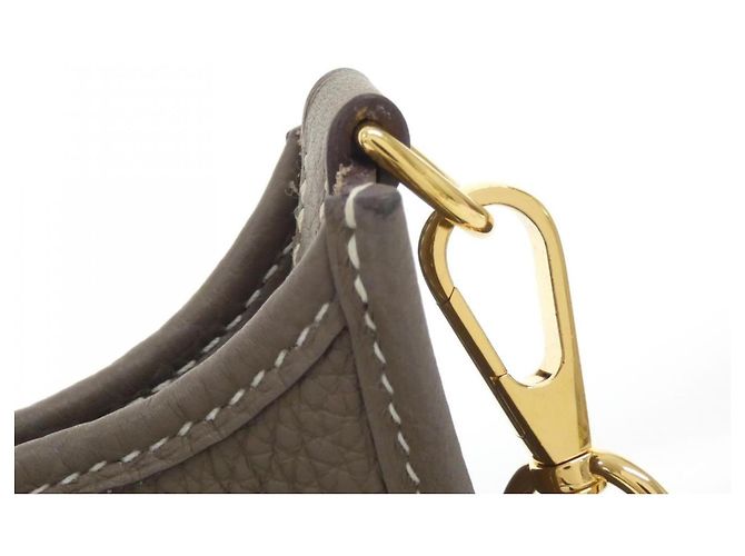 Hermès Borsa a Tracolla Hermes Evelyne Amazon Blu Taupe - vista 5