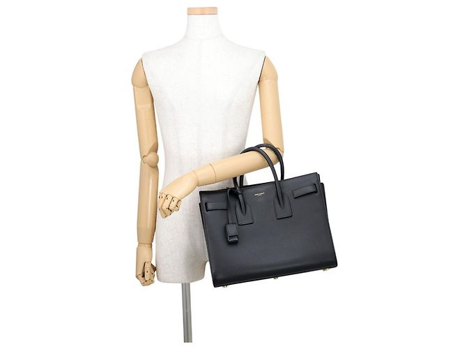 Borsa Yves Saint Laurent Sac de Jour Nero - vista 4