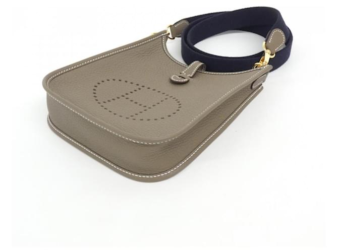 Hermès Borsa a tracolla Hermes Evelyne Amazon Blu Taupe - vista 3