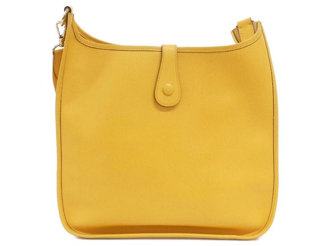 Hermès Borsa a tracolla Hermes Evelyne GM Giallo - vista 2