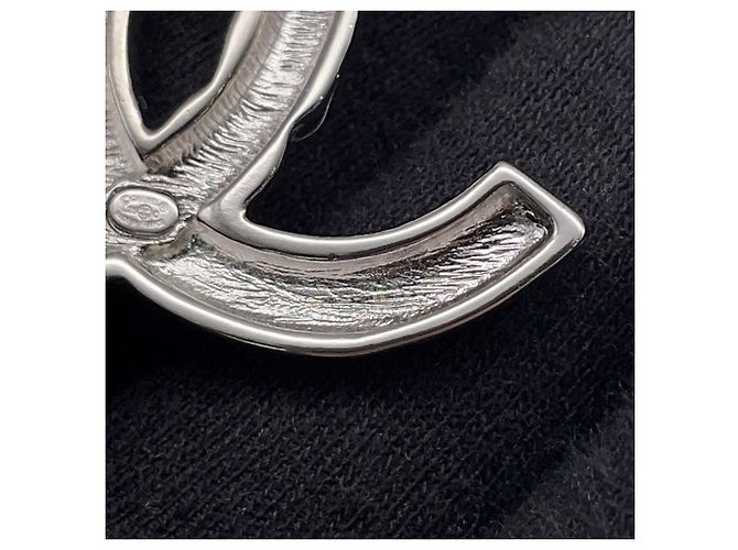 Spilla in metallo Chanel Coco Mark Twist Argento - vista 6
