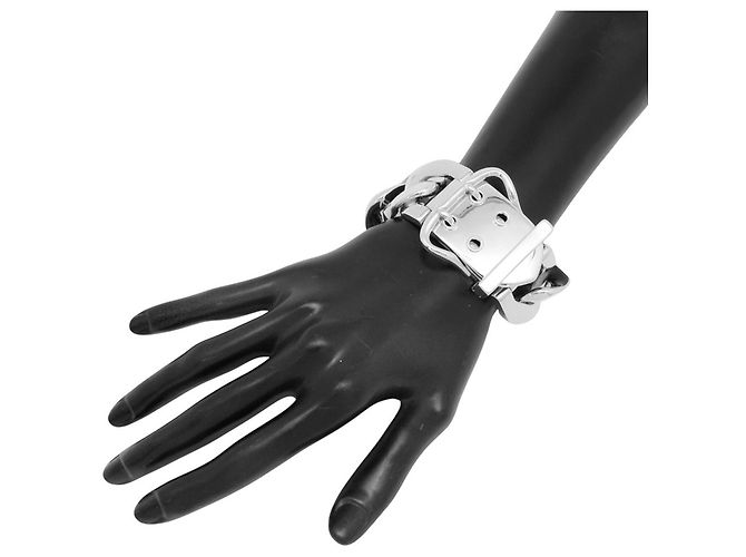 Hermès Bracciale con charm Hermes in Argento 925 - vista 4