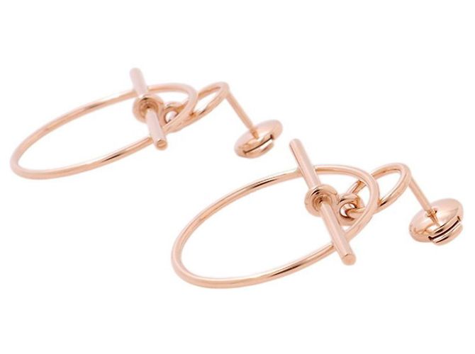 Hermès Pendientes Hermes Loop Echappé PM Dorado - vista 2