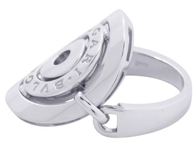 Bulgari Bvlgari Astrale Cerchi Ring in 18KWG Weißgold Golden - Ansicht 2