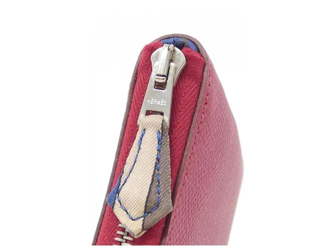 Silk In Hermès Monedero Hermes Silk'in Coin Purse Roja - vista 4