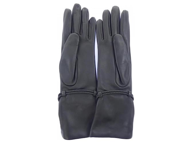 Hermès Hermes warme Handschuhe schwarz - Ansicht 2