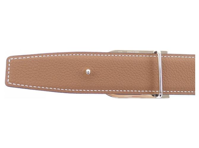 Hermès Cintura Standard Hermes in Nero/Marrone - vista 3