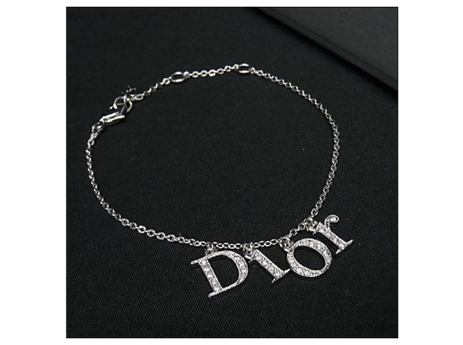 Autre Marque Bracciale con charm argentato Christian Dior Argento - vista 5